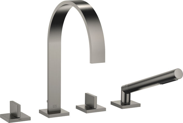 Batteria di riempimento Dornbracht Mem 4-fori, bocca, s 220 mm, rubinetti laterali, inversore, image number 0