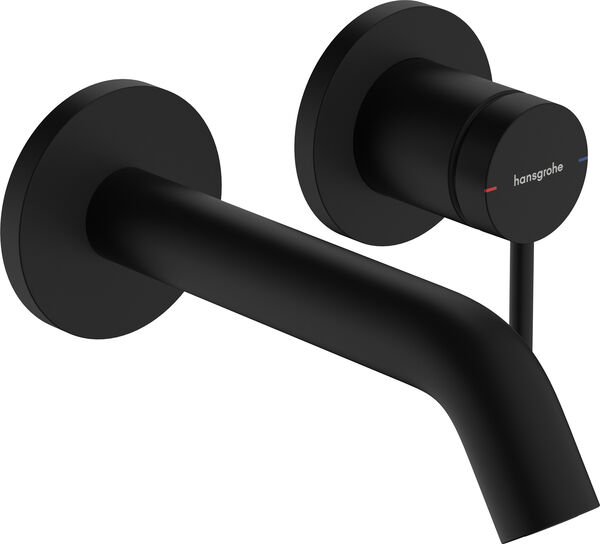 Wandmischer-Endmontageset Hansgrohe Tecturis S schwarz matt image number 0