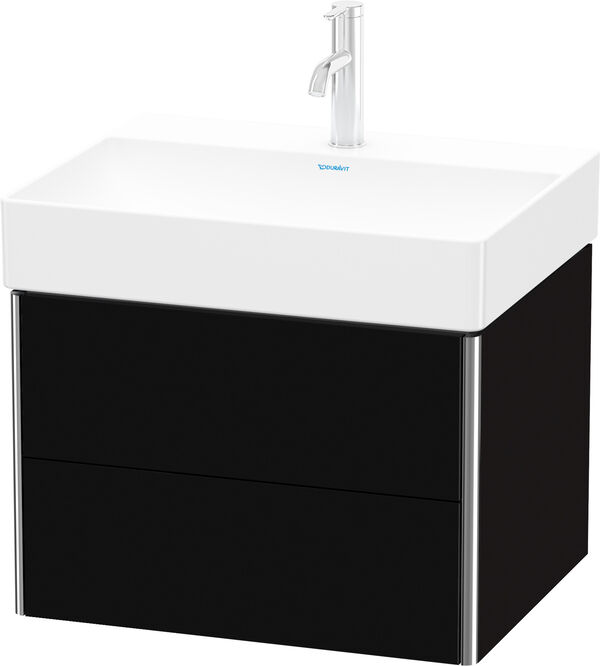 Meuble sous-lavabo Duravit XSquare Noir brillant image number 0