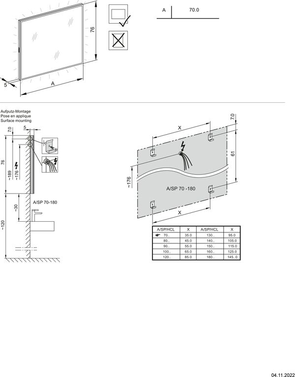 Miroir lumineux Schneider Glow HCL image number 1