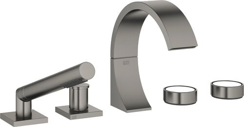 Wannenf&uuml;llkombination Dornbracht Cyo, 5-Loch Dark platinum matt