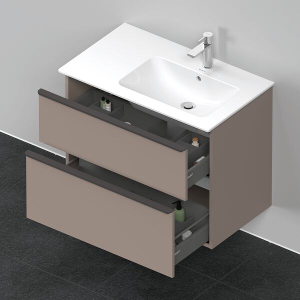 Armadio sottolavabo Duravit D-Neo basalto opaco image number 3