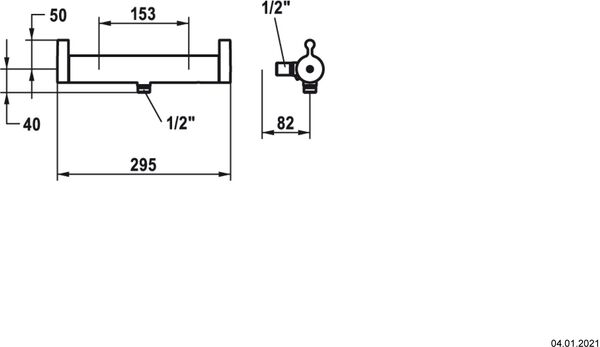 Duschmischer KWC Thermostat Vita Pro 2.0 Verchromt image number 1