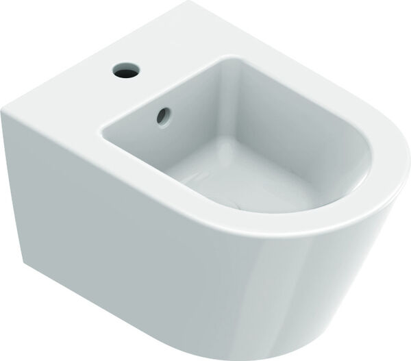 Bidet sospeso Catalano Zero  50, foro per rubinetteria con troppopieno fissaggio nascosto image number 0