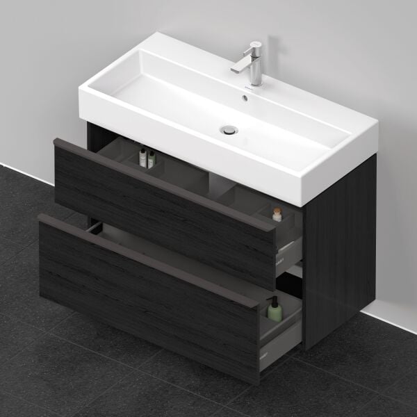 Armadio sottolavabo Duravit D-Neo Rovere nero image number 3
