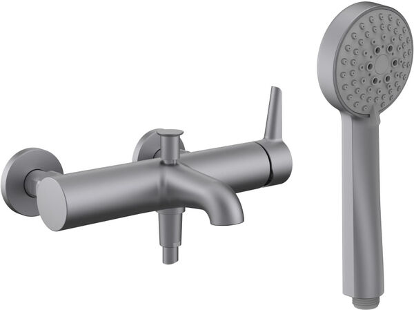 Bademischer Laufen Pure edelstahl matt PVD image number 0