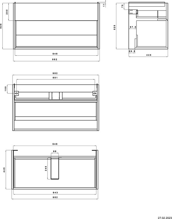 Meuble sous-lavabo Alterna calea S Blanc premium image number 1