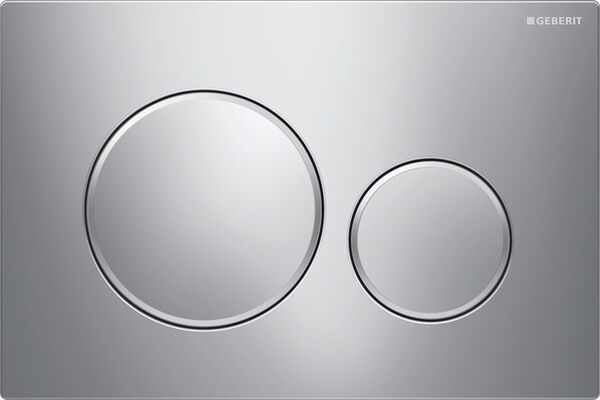 Plaque de d&eacute;clenchement Geberit Sigma20 round Brillant/Mat/Brillant image number 0