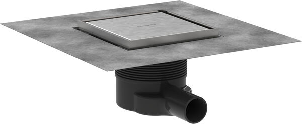 Hansgrohe Raindrain Brilliance acier inoxydable brossé image number 0