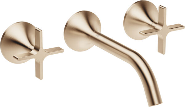 Wandbatterie-Endmontageset Dornbracht Vaia Champagne geb&uuml;rstet image number 0