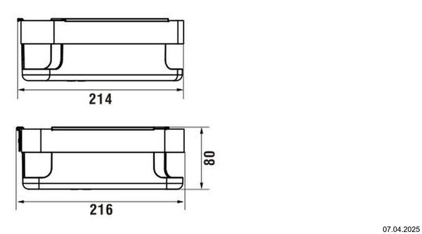 Duschkorb Laufen Niara Titanschwarz&nbsp;matt PVD image number 1