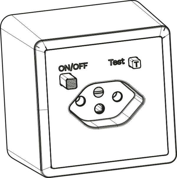 Steckdose Schneider FI-Aufputz image number 0