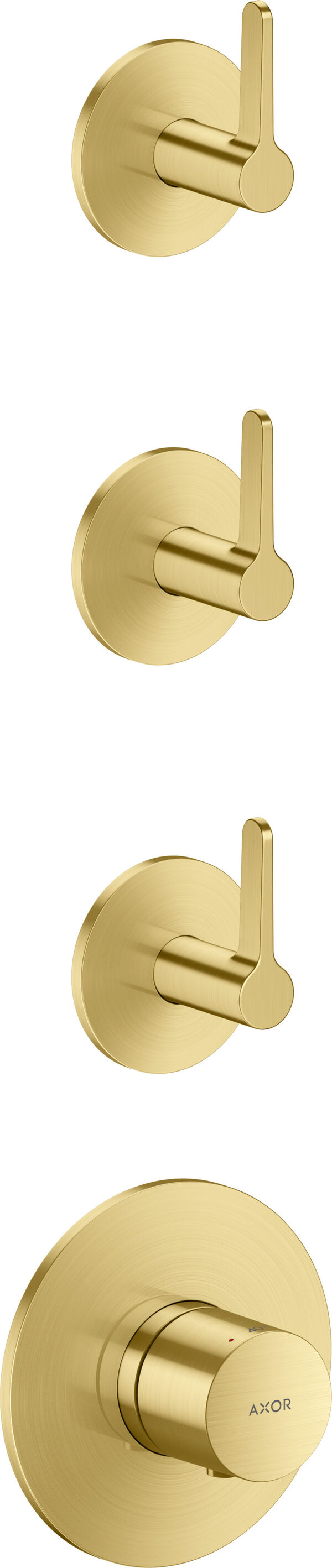Duschsystem Axor One Brushed brass image number 0