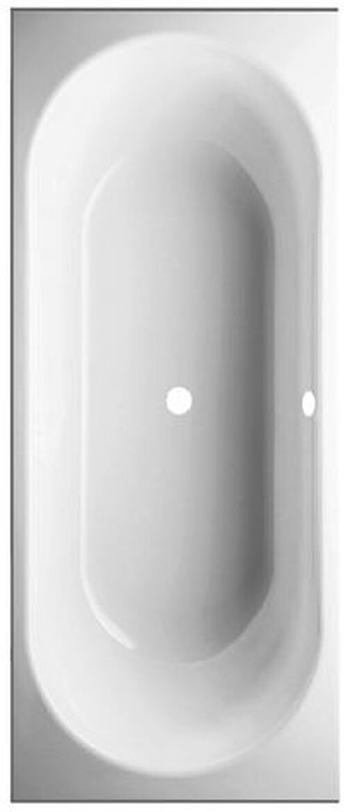 Vasca da bagno Schmidlin Duett con bordi 180 x 80 cm Bianco