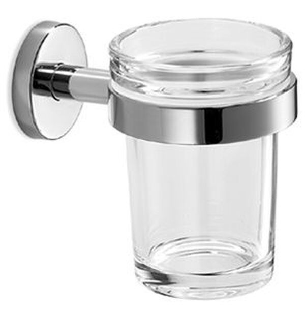 Porte-verre Gealuna verre clair chromé image number 0