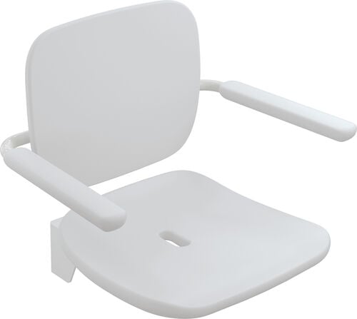 Klappsitz Hewi LifeSystem Premium Signalweiss gl&auml;nzend
