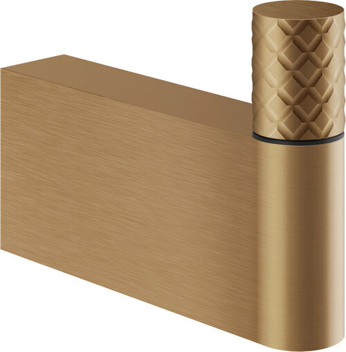 Bademantelhaken Gessi Habito Warm steel brushed Intreccio