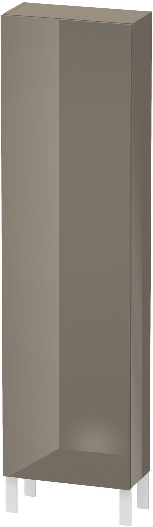 Armoire haute L-Cube Flannel grey brillant image number 0