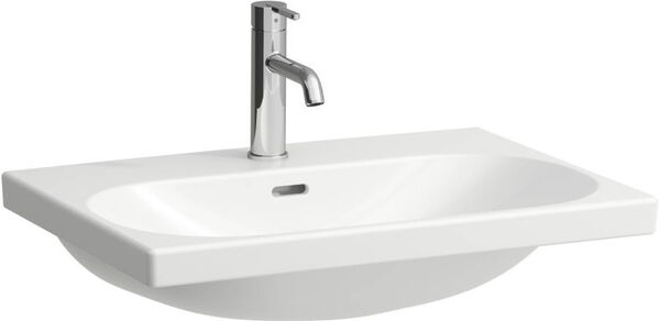 Lavabo d’appoggio Laufen Lua 65 x 46 cm, altezza 5 cm con troppopieno senza foro image number 0