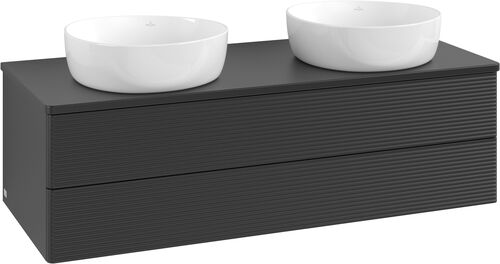 Waschtischmöbel Villeroy & Boch Antao schwarz matt