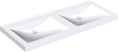 Lavabo double KWC Quadro Blanc