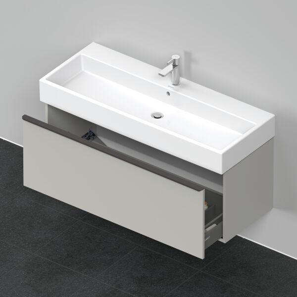 Armadio sottolavabo Duravit D-Neo grigio cemento opaco image number 3