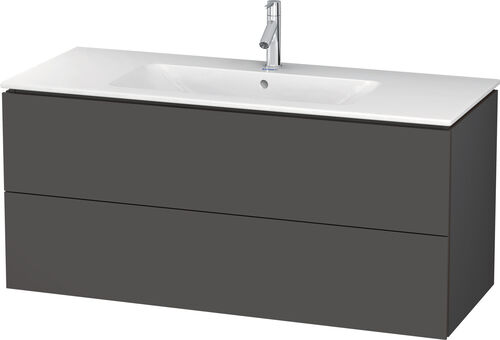 Meuble sous-lavabo L-Cube graphite mat