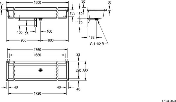 Waschrinne KWC Planox PL18 image number 1