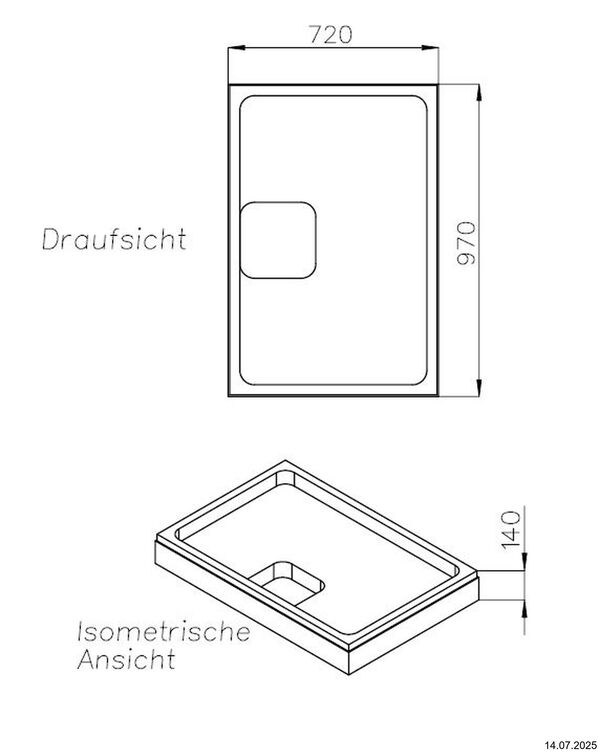 Duschwannentr&auml;ger Schedel image number 1