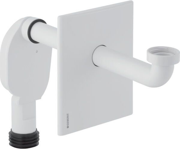 Siphon Geberit &agrave; montage cach&eacute; pour lavabo Acier inoxydable mat image number 0