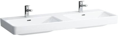 Lavabo double Pro S 130 x 46.5 cm Blanc