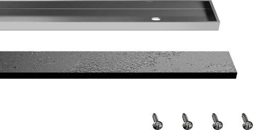 Abdeckung Wedi Fundo Top Riolito Neo anthrazit-schwarz
