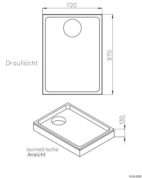 Duschwannentr&auml;ger Schedel image number 1