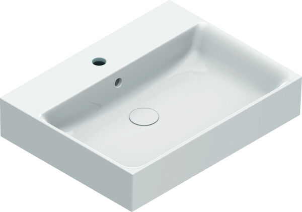 Lavabo d'appoggio Alterna elena, 60 x 47 cm altezza 12 cm con foro image number 0