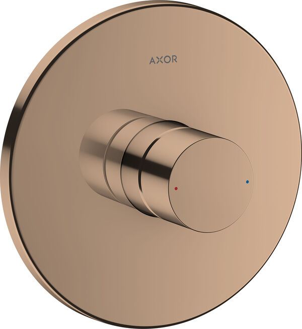 M&eacute;langeur de douche-set de montage final Axor Uno Zero Polished red gold image number 0