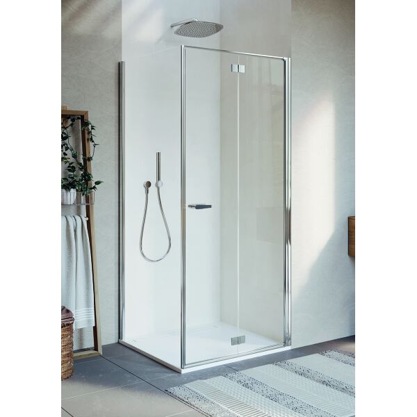 Falt-Pendeltüre Duka Multi-S 4000 new Silbereloxiert Echtglas klar ProCare image number 1