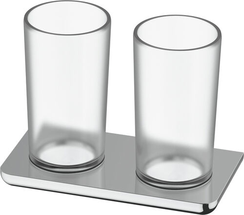 Porte-verre double Bodenschatz Liv chromé