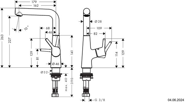 Mélangeur monobloc Hansgrohe Talis S 210 chromé image number 1