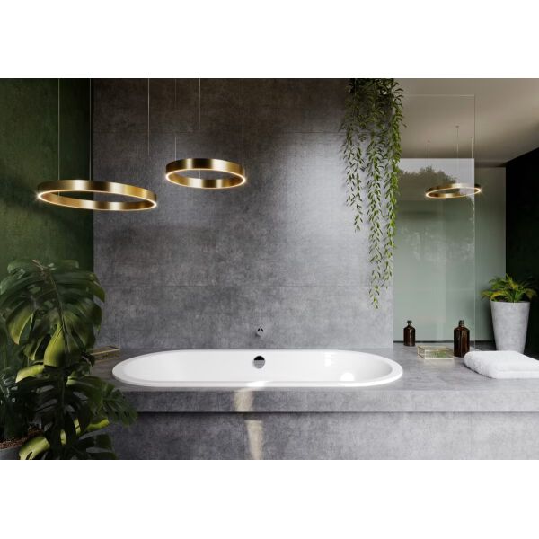 Badewanne Kaldewei Centro Duo Oval 180 x 80 cm Weiss Cleaneffekt image number 1
