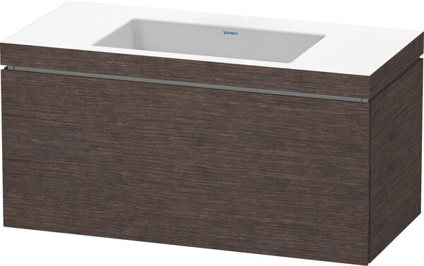 Combinazione lavabo Duravit Vero Air, in legno impiallacciato, larghezza 100 cm, altezza 50 cm, image number 0