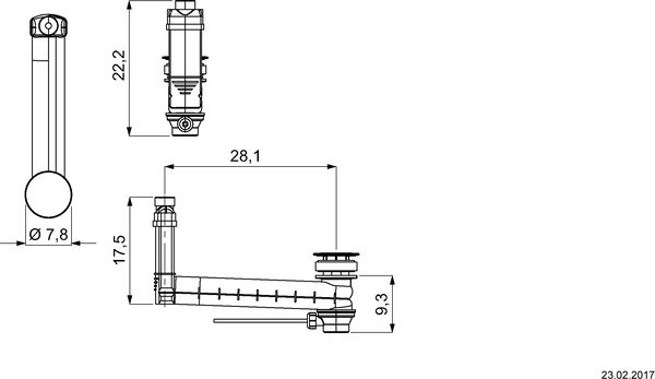 Syst&egrave;me d'&eacute;coulement Kaldewei Clou image number 0