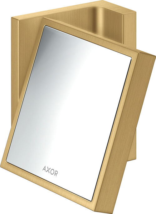 Specchio da rasatura Axor Universal Rectangular Brushed gold optic