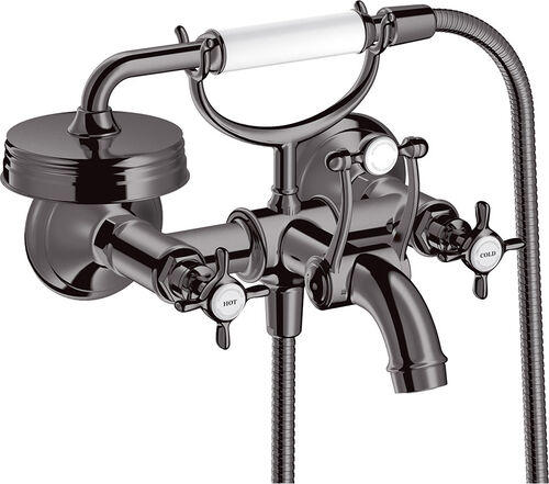 Badebatterie Axor Montreux Polished black chrom