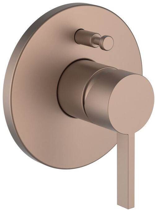 Miscelatore da bagno-set di montaggio finale Laufen Kartell &frac12;" Oro rosa PVD spazzolato di base cromata