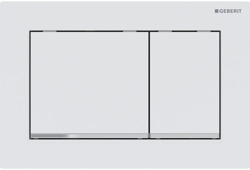 Betätigungsplatte Geberit Omega20 square weiss matt
