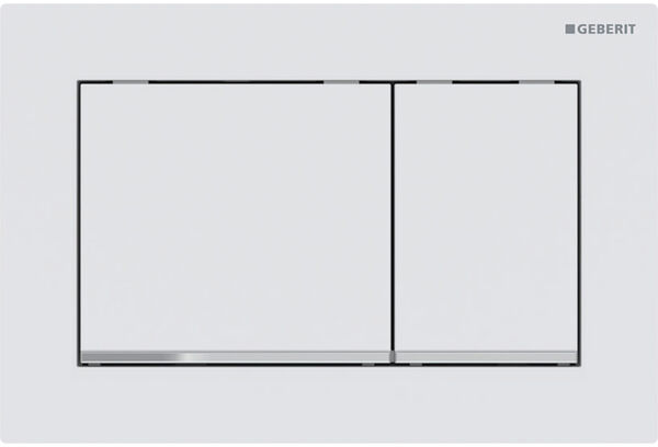 Betätigungsplatte Geberit Omega20 square weiss matt image number 0