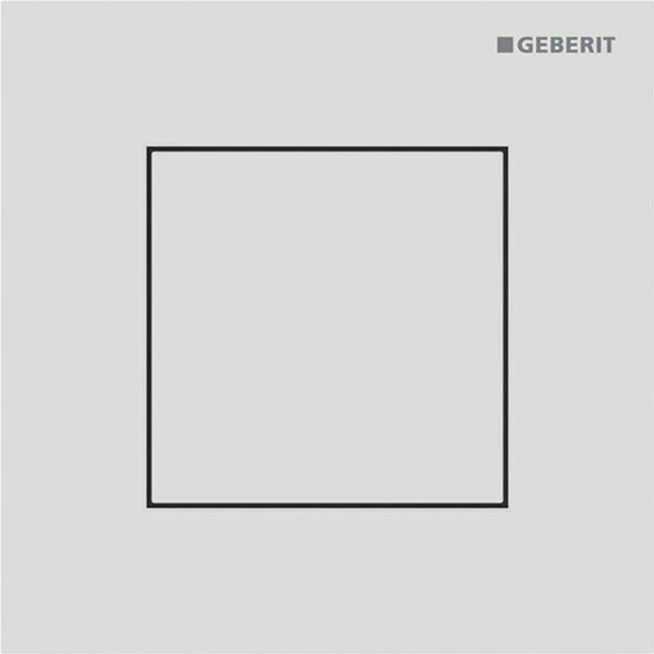 Commande urinoir Geberit HyTouch Typ40 square Blanc mat Rev&ecirc;tement easy-to-clean image number 0