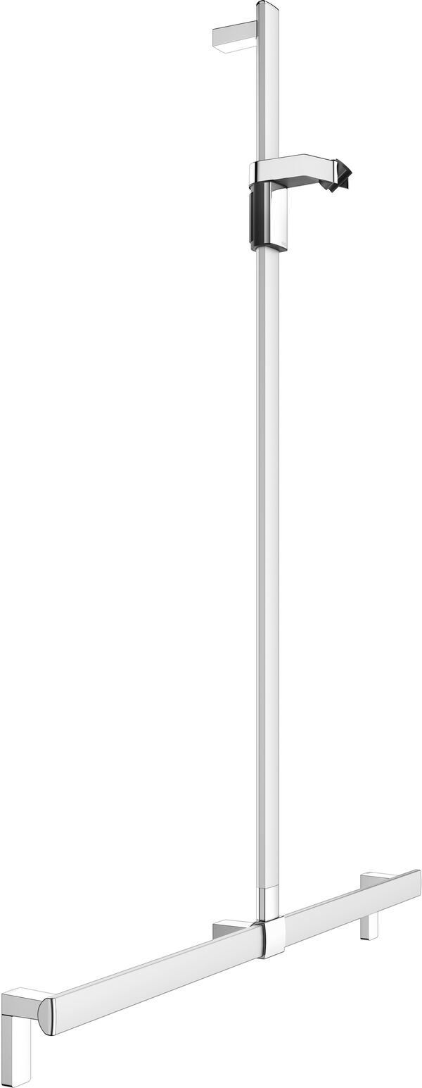 Barre de douche avec barre d'appui Keuco Collection Axess Argent &eacute;lox&eacute; Curseur de douche chrom&eacute;es image number 0