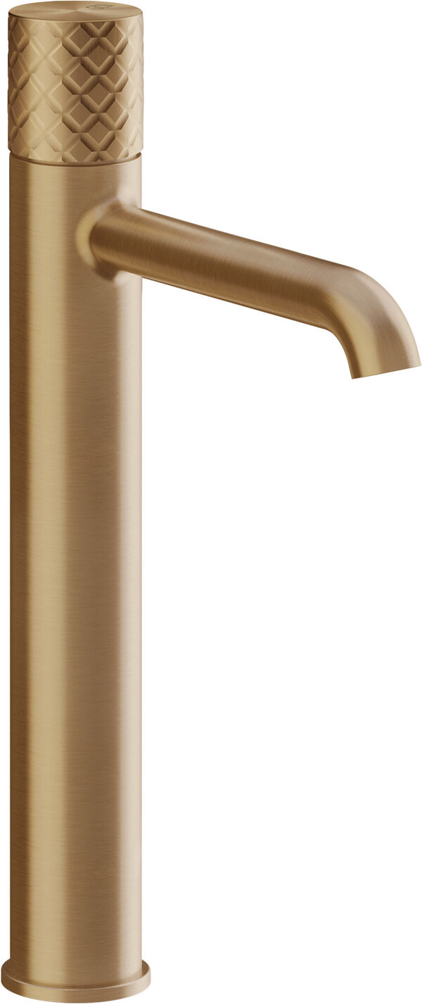 M&eacute;langeur monobloc Gessi Habito Warm bronze brushed PVD Intreccio image number 0