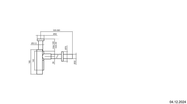 Sifon Laufen Rosengold gebürstet PVD basis chrom image number 1